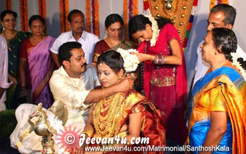 Santhosh Kala Wedding Picture